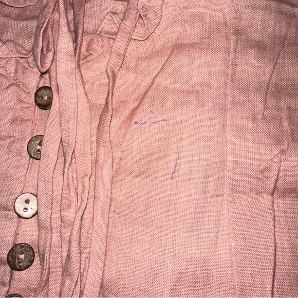 Free People Pink Sheath Dress with Flutter Sleeves Large L FP Sexy Open Back - Picture 11 of 11